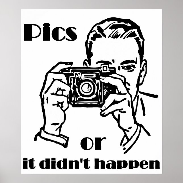 Póster Fotos o no sucedió en retro (Frente)