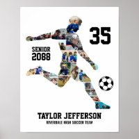 Fotos personalizadas de equipo de fútbol para coll