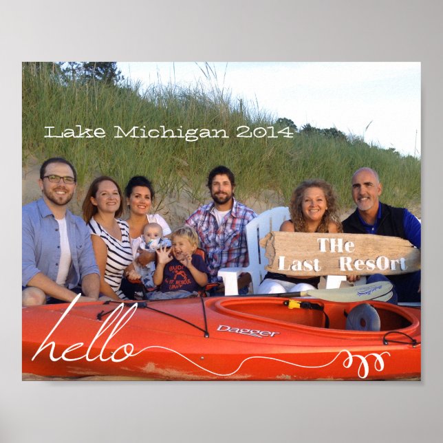 Póster Fotos personalizadas de la familia 8 x 10 (Frente)