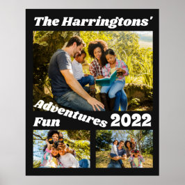 Póster Fotos personalizados y texto