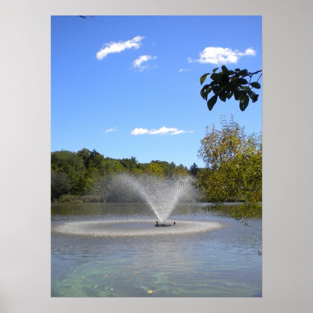 Póster Fountain under Blue Sky (Frente)
