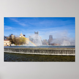 Póster Fountains of Point State Park, Pittsburgh, PA