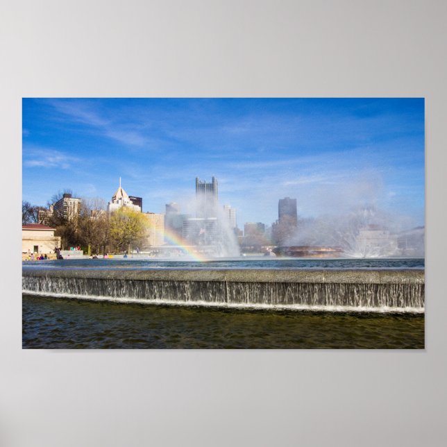 Póster Fountains of Point State Park, Pittsburgh, PA (Frente)