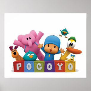 Póster Fouryo Pocoyo Elly Pato TV 2019