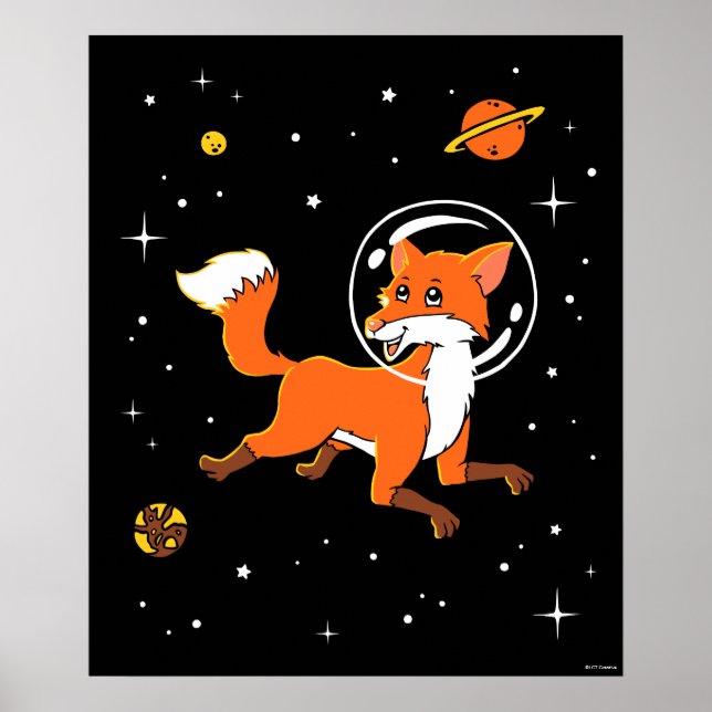 Póster Fox Animales En El Espacio (Frente)