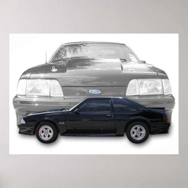 Póster Fox Body Mustang GT poster (Frente)