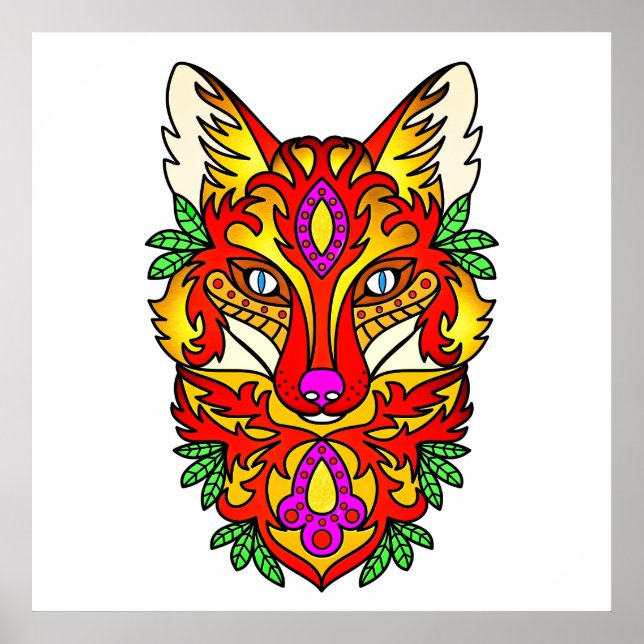 Póster Fox Boho (Frente)