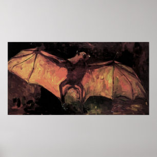 Póster Fox de vuelo de Vincent van Gogh