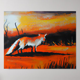 Póster Fox en Dusk