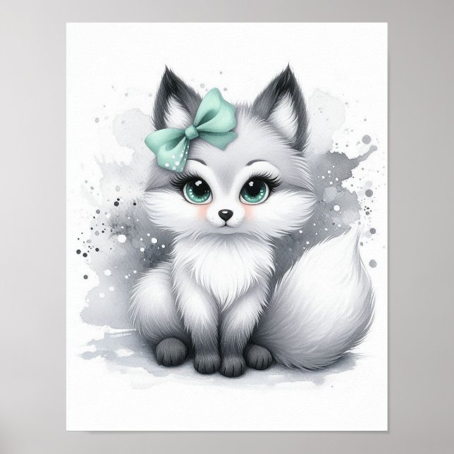 Póster Fox Forest Nursery Wall Wall Art (Frente)