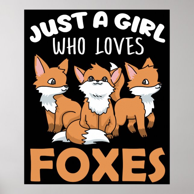 Póster Fox Gifts Women Fox Gifts Chicas Fox Lover Fox (Frente)