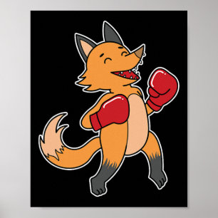 Póster Fox hace boxeo