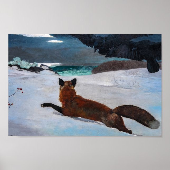 Póster Fox Hunt de Winslow Homer (Frente)