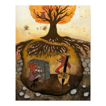 Fox Jam - Dos zorros reproduciendo música