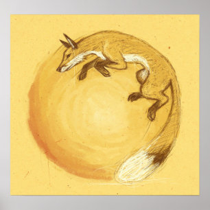 Póster Fox Jump