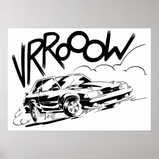 Póster Fox Mustang poster