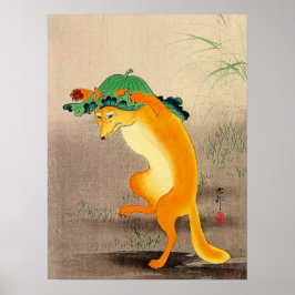 Póster Fox Ohara Koson 1910