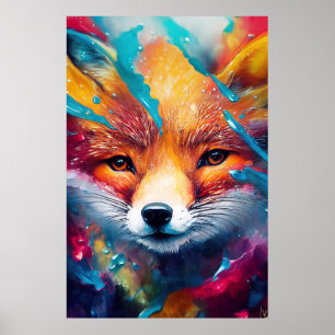 Póster Fox Red fox Animal Discovery Adventure Nature