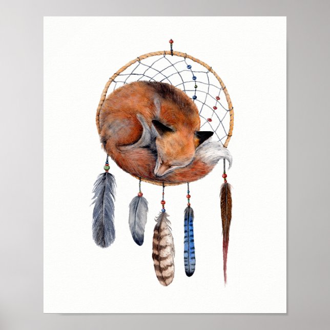 Póster Fox roja durmiendo en Dreamcatcher (Frente)