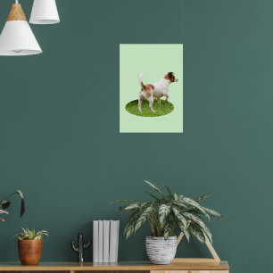 Póster Fox Terrier En Alerta,