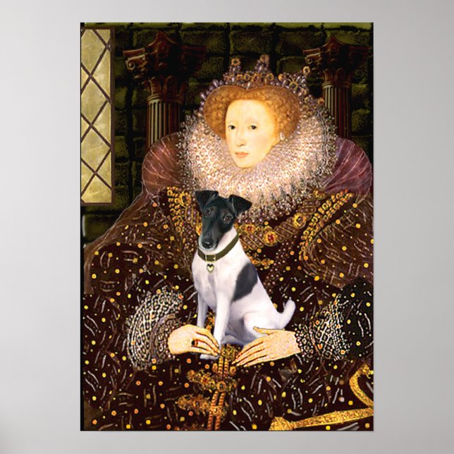 Póster Fox Terrier - Reina Isabel (Frente)