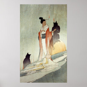 Póster Fox Woman - Bertha Lum - 1916