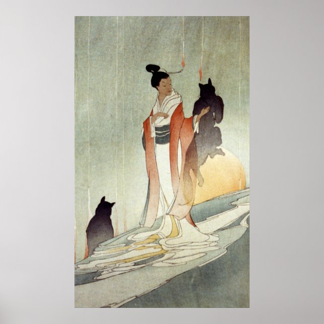 Póster Fox Woman - Bertha Lum - 1916 (Frente)