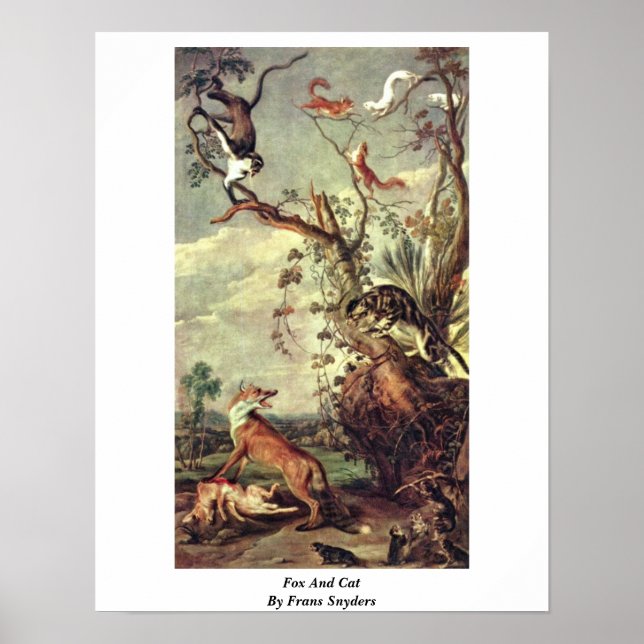 Póster Fox Y Cat De Frans Snyders (Frente)