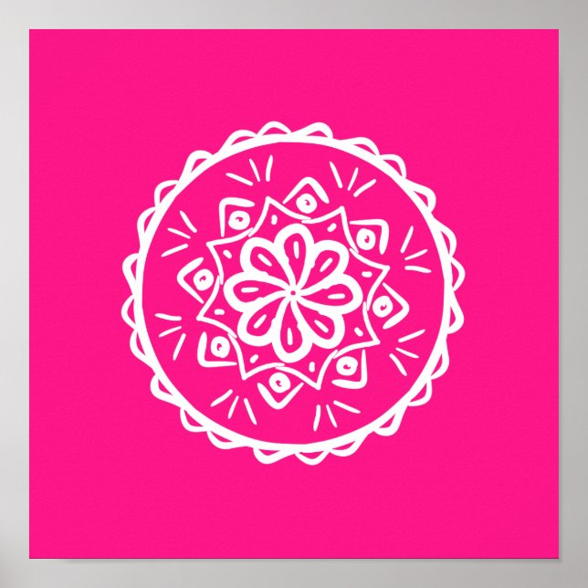 Póster Foxglove Mandala (Frente)