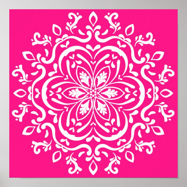 Póster Foxglove Mandala (Frente)