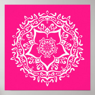 Póster Foxglove Mandala