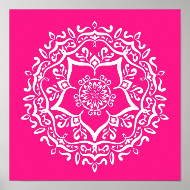 Póster Foxglove Mandala (Frente)