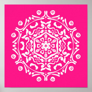 Póster Foxglove Mandala
