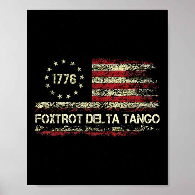 Póster Foxtrots Delta Tangos Funny Foxtrots Delta Tangos (Frente)