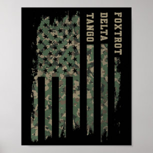 Póster Foxtrots Delta Tangos Gracioso Alfabeto fonético N