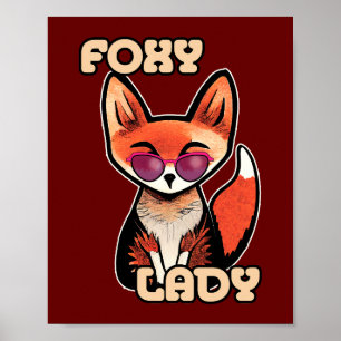 Póster Foxy Lady   Cortar Fox