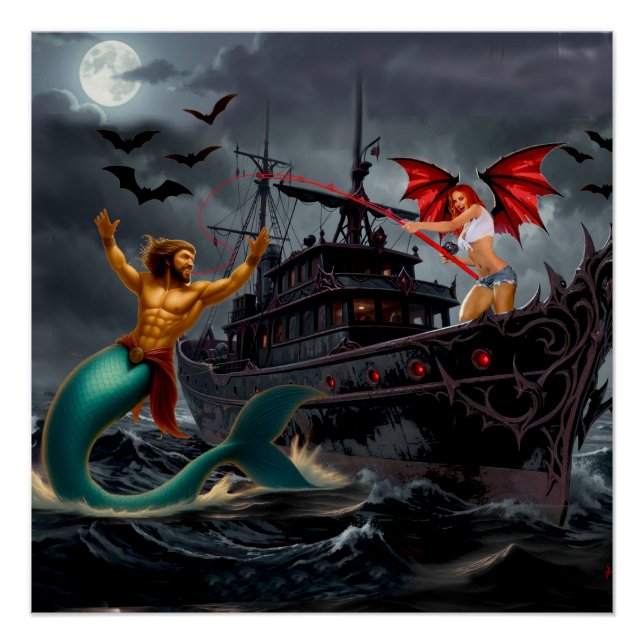 Póster Foxy Roxy Vampiro Rebelde-Alta Mar (Anverso)