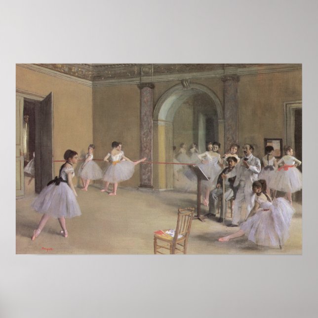 Póster Foyer de Danza en la Ópera por Edgar Degas (Frente)