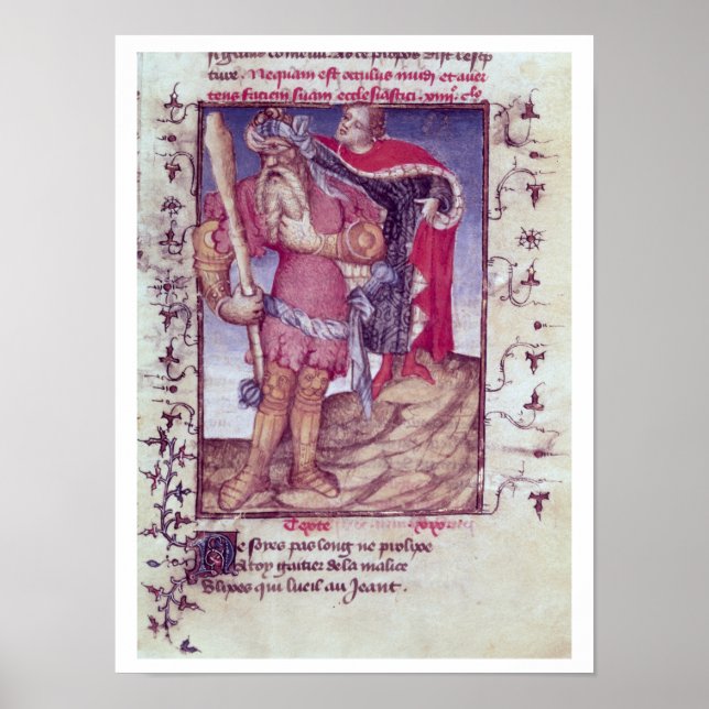 Póster Fr 606 f.11 Ulises perforando el ojo del Cíclope (Frente)