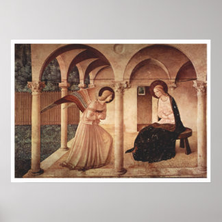 Póster Fra Angelico - Anunciación