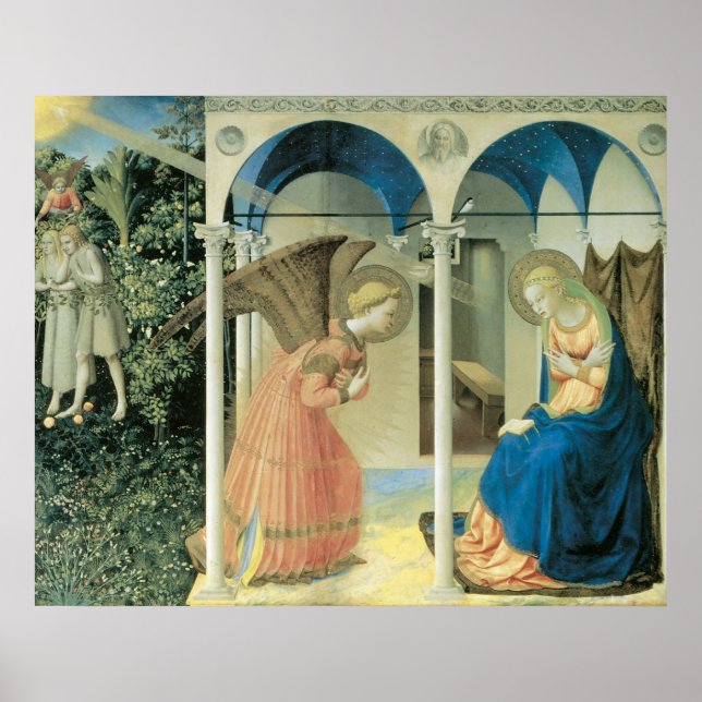 Póster Fra Angelico - El Poster de la Anunciación (Frente)