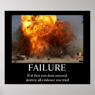 Póster Fracaso: Poster motivacional divertida