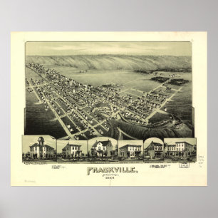 Póster Frackville, Pennsylvania (1889)