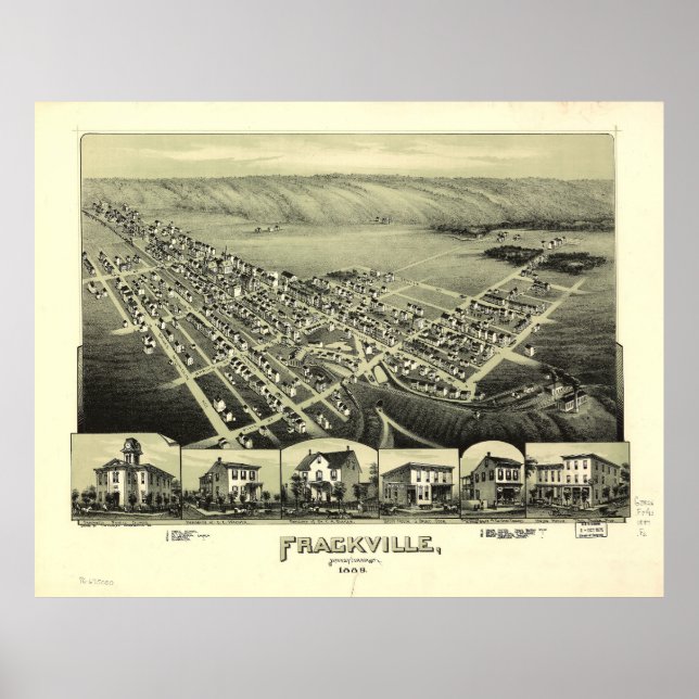Póster Frackville, Pennsylvania (1889) (Frente)