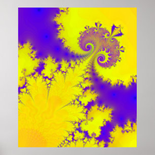 Póster Fractal 3D Regeante