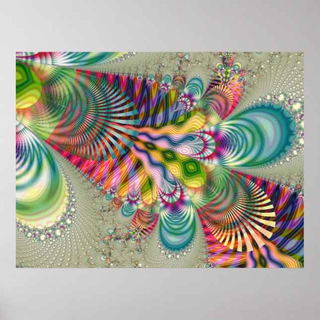 Póster Fractal 887-2 (Frente)