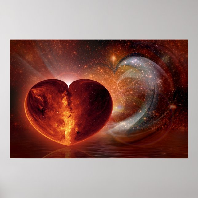 Póster Fractal ART - Hot Love Universe (Frente)
