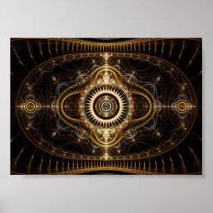 Póster Fractal Art Poster: All Seeing Eye