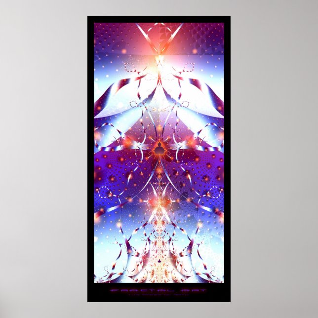 Póster Fractal Art - Power of math (Frente)