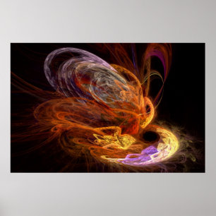 Póster Fractal - Ascenso del Fénix